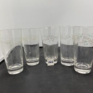 5- 5.5 Homer Laughlin Celeste Glasses 1950's